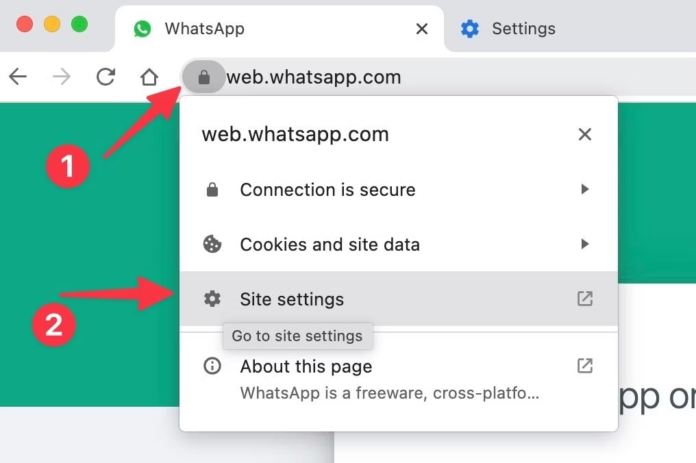 setting up whatsapp web