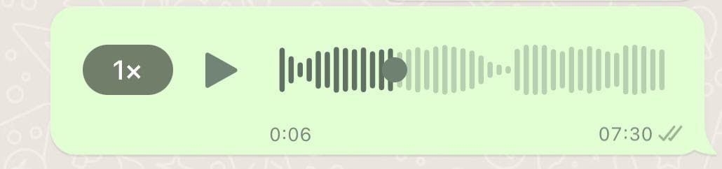 whatsapp voice message