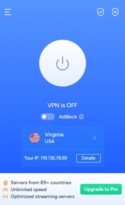 Turn off VPN on your device