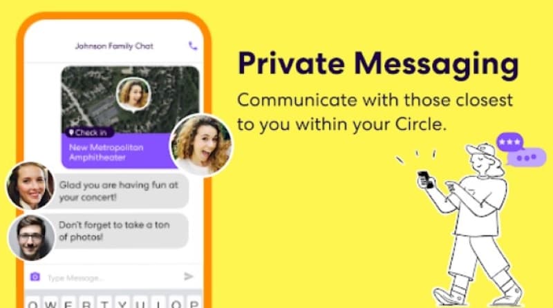 life360 private messaging feature
