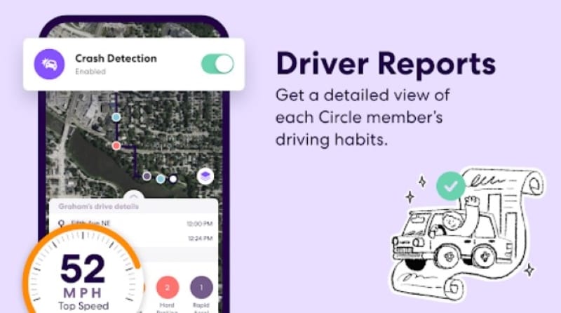 life360 driver reports feature