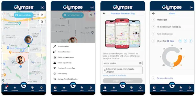 alternativa para encontrar a mis amigos - glympse