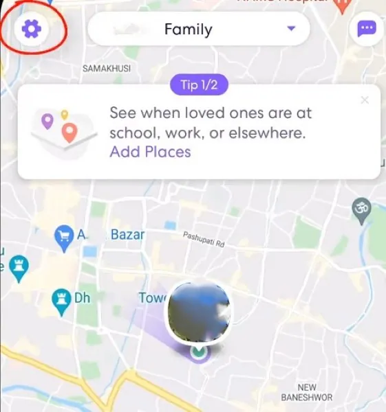 impostazioni di life360