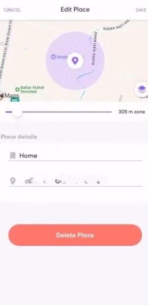 edit place on life360