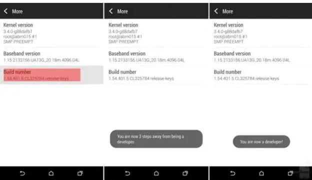 interface de téléphone HTC One