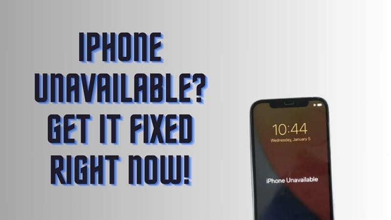 fix iphone unavailable