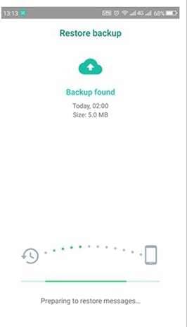 Complete whatsapp restoration