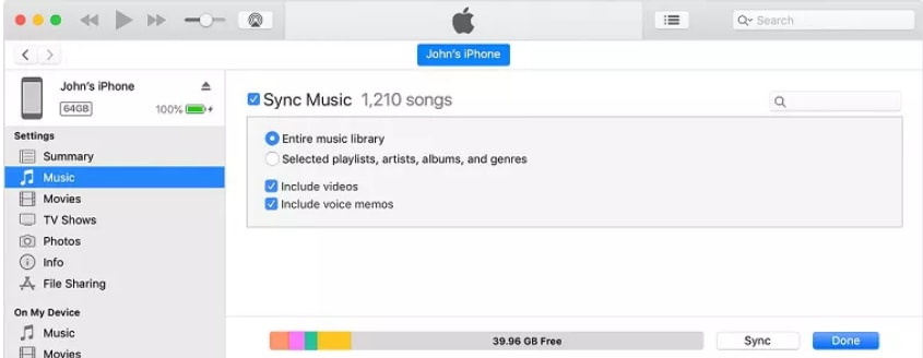 Sync Data from Android to iPhone via iTunes
