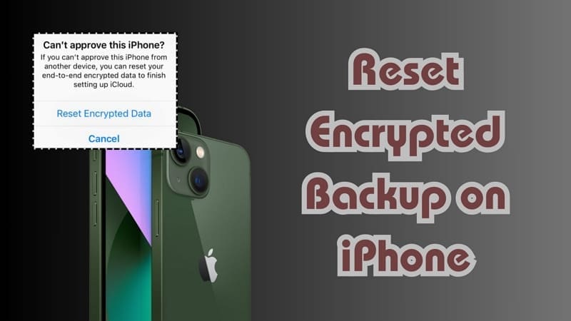 resetting encrypted data on iphone