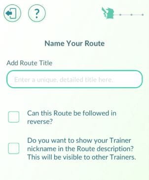 route details
