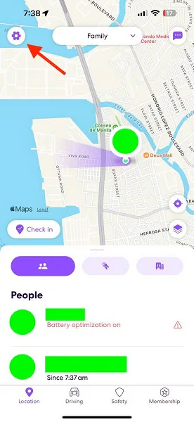 Configuración de Life360