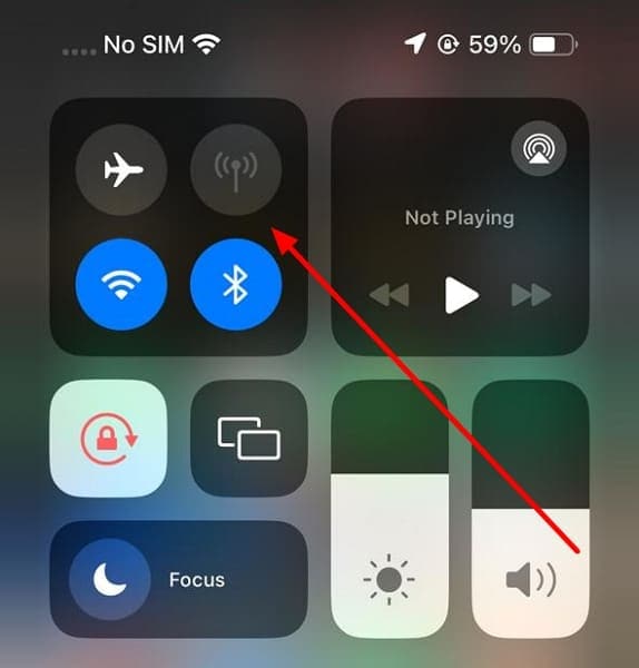 check network iphone settings