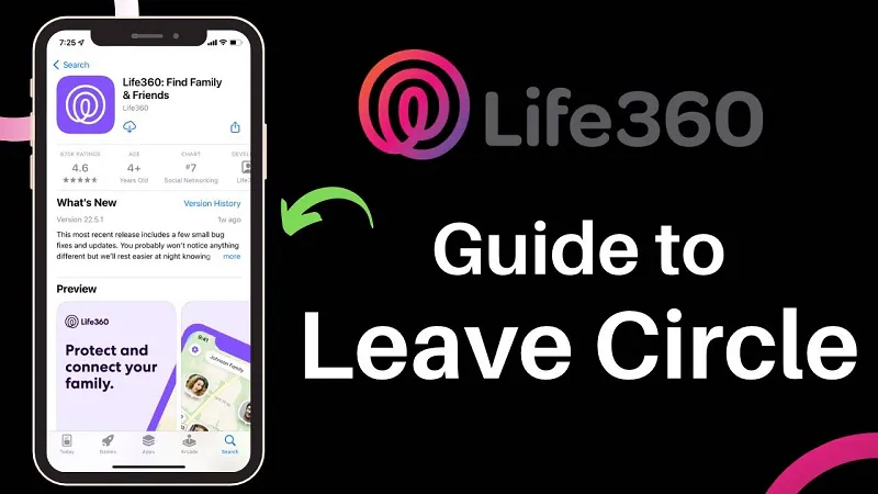 leaving a life360 group banner