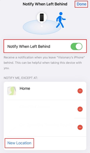 notify on separation enabled