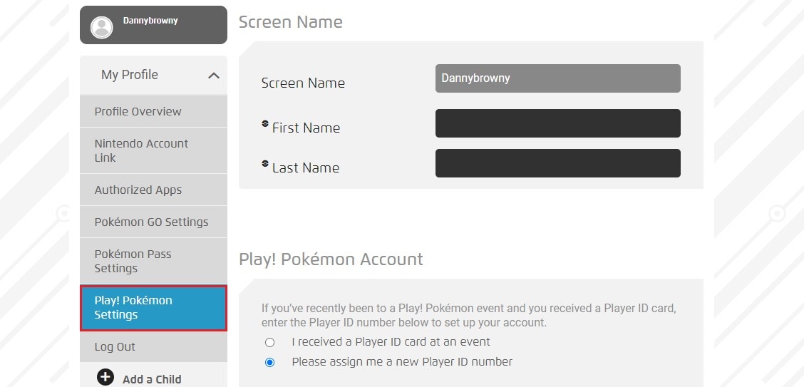 play pokemon settings