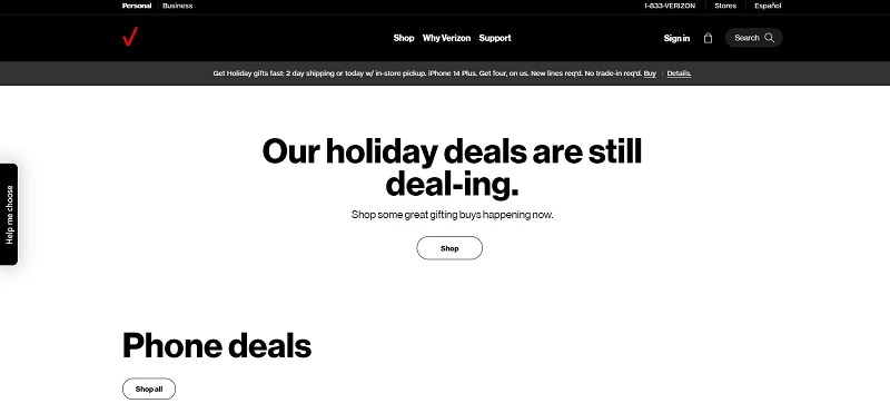 verizon website phone deals