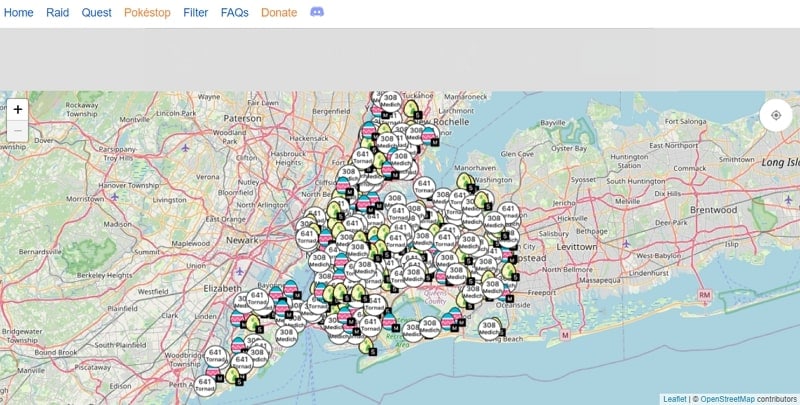 nycpokemap pokémon go interactive map