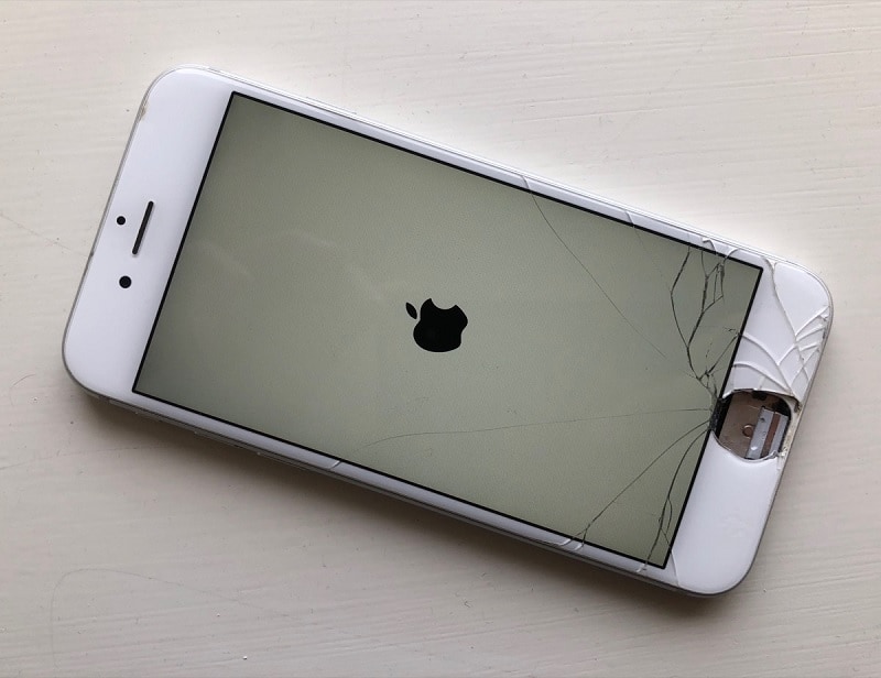 Botón de inicio del iPhone dañado