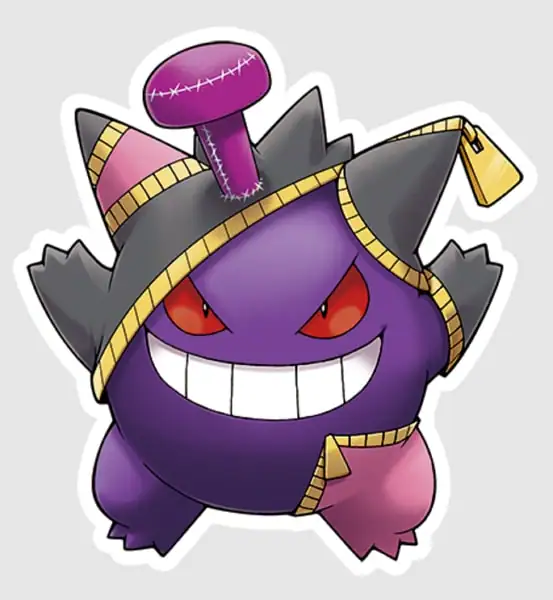 Shiny gengar con disfraz