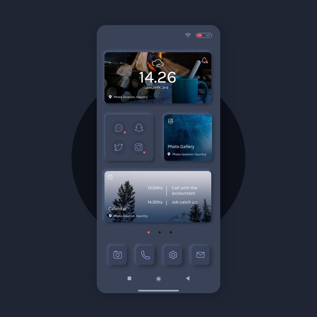 Unlock home screen layout