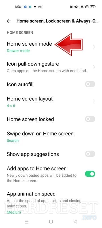 Unlocking Home Screen in Oppoi