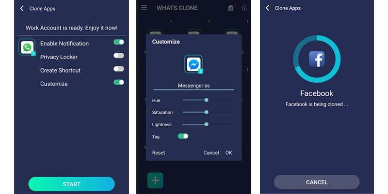 Whats Clone clone app in Android.