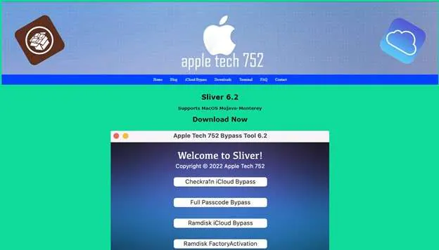 apple tech 752 interfaz del sitio web