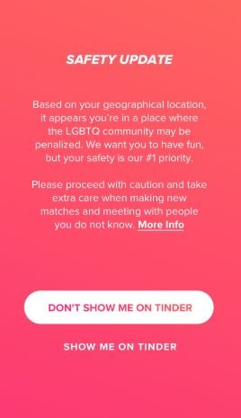 dating apps restrictions