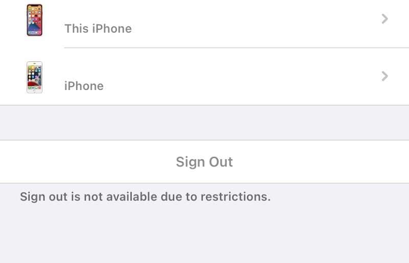 Can’t sign out of Apple ID