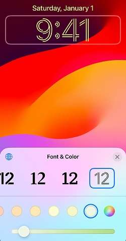 How to change clock font on iPhone.