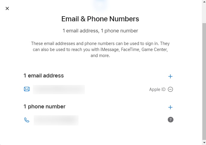 Add new Apple ID details.