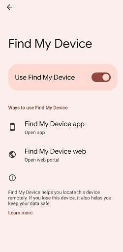 How to remove Find My Device lock.