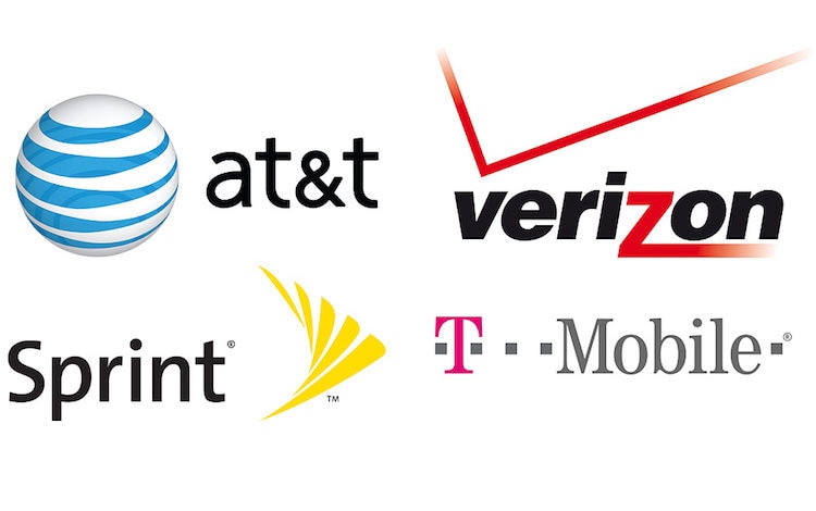 icons of top network carriers