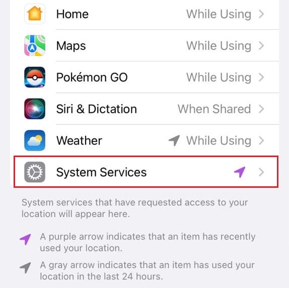 iphone system service