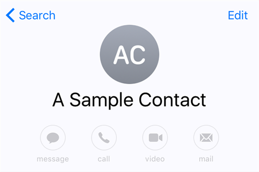 Edit a contact on your iPhone 