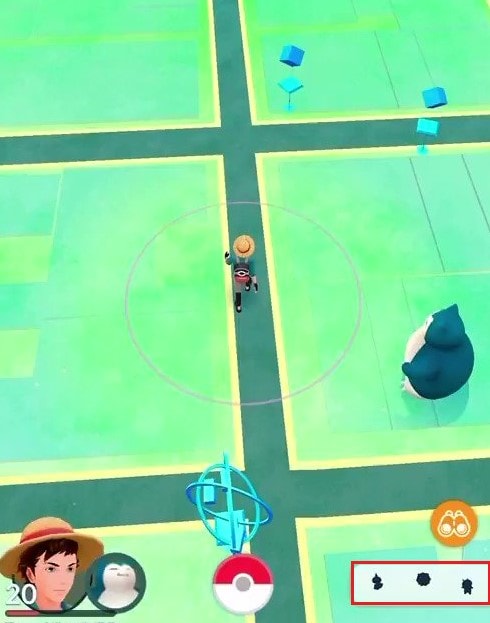 pokemon go nearby butto