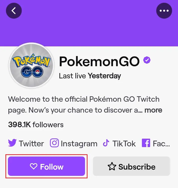 Sigue Pokémon go en Twitch