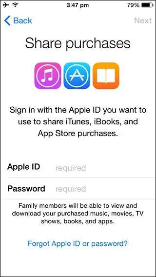 sign in with the apple id