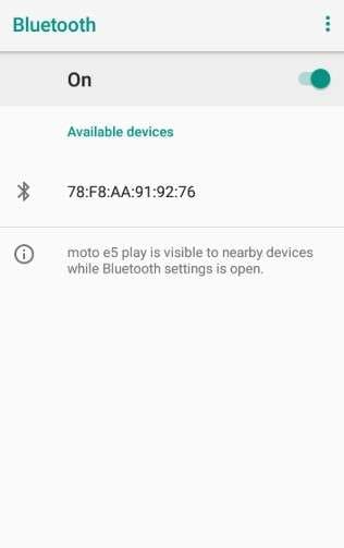 activa la función bluetooth. 