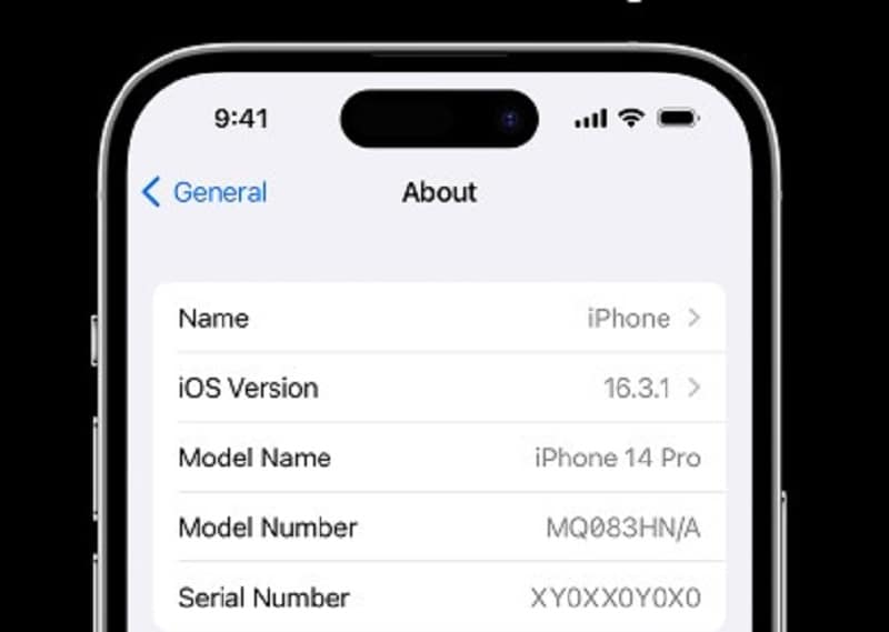 iphone device information