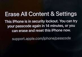 Using Erase iPhone to fix supportapple com iPhone passcode