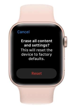 Restablecer Apple Watch sin contraseña