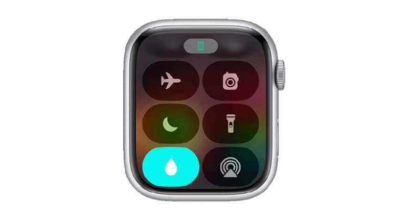 Apple Watch’s water drop icon.