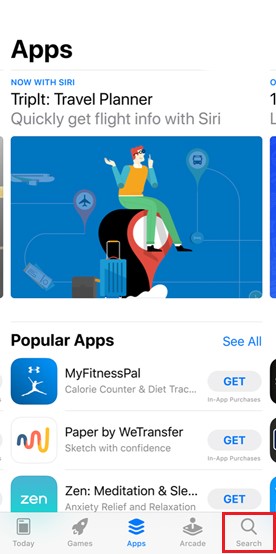 search apple app store