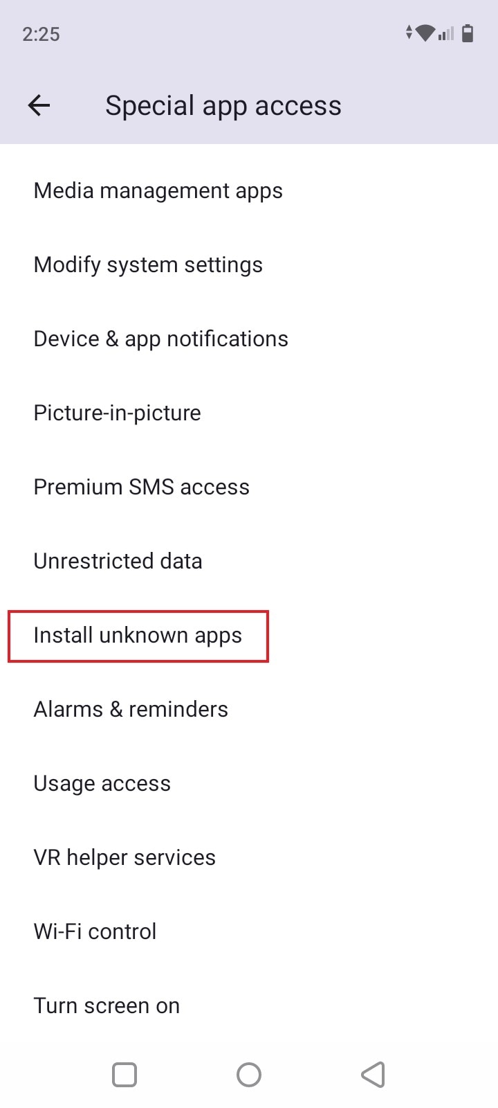 install unknown apps