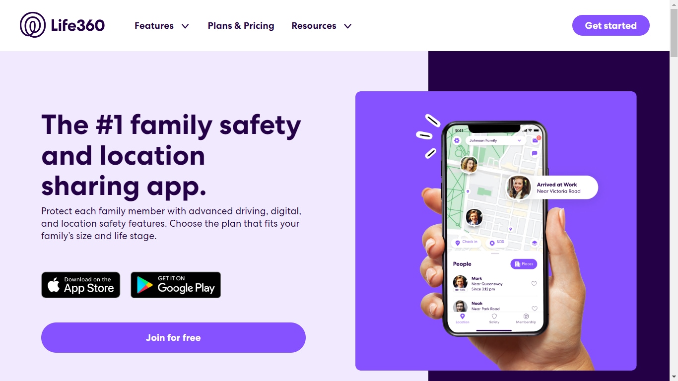life360 family location sharing app