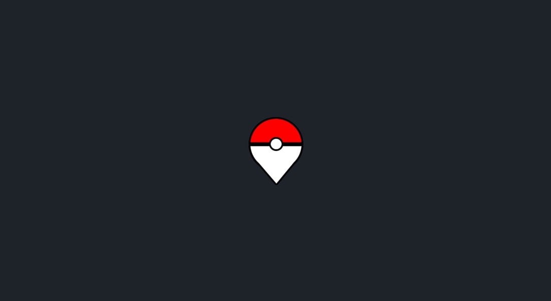pokeball in the shape of a gps icon
