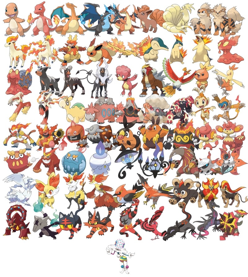 fire pokemon characters