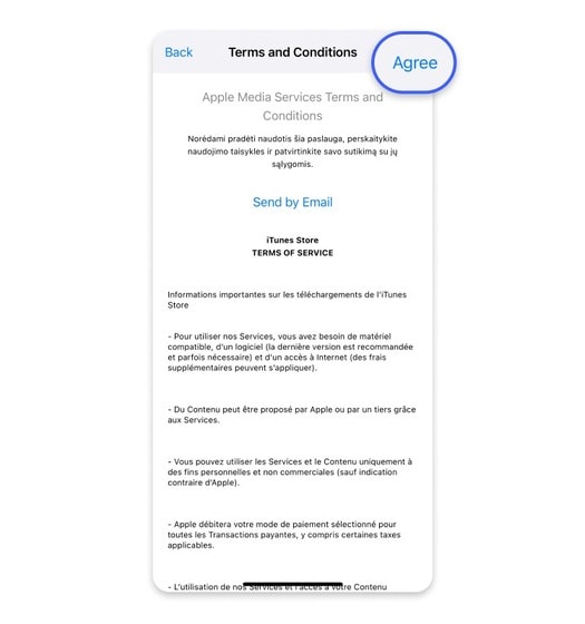 terms and conditions agreement