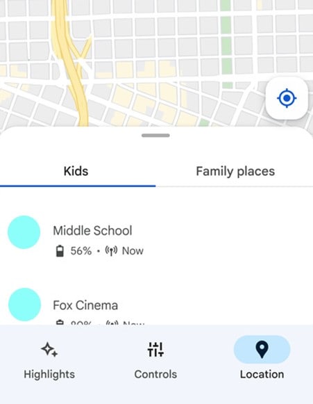 google family link location sharing